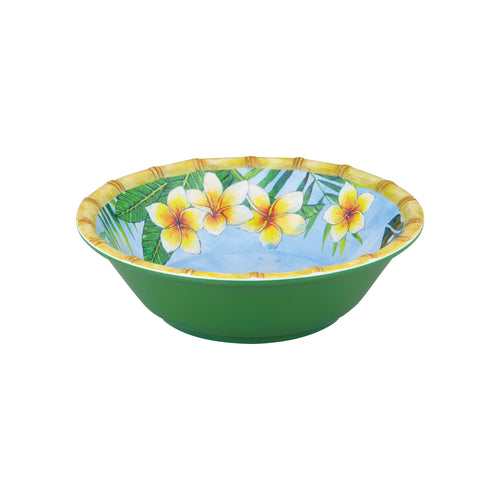Gourmet Art 6-Piece Bamboo Plumeria Melamine 7 1/2 Bowl