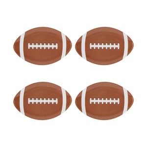 Gourmet Art 4-Piece Football Melamine 8 Plate