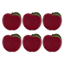Load image into Gallery viewer, Gourmet Art 6-Piece Apple Melamine 8 Plate