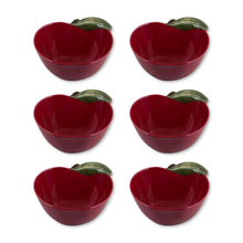 Load image into Gallery viewer, Gourmet Art 6-Piece Apple Melamine 6 Bowl