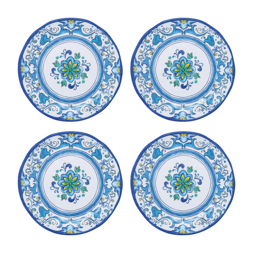 Gourmet Art 4-Piece Blue Floral 6