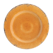 Load image into Gallery viewer, Gourmet Art 12-Piece Crackle Melamine Dinnerware Set, Orange