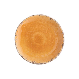 Gourmet Art 4-Piece Crackle 6" Melamine Plate, Orange