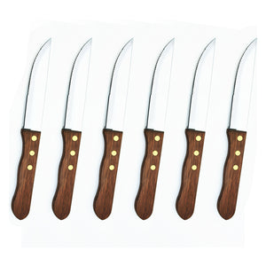 Gourmet Art 6-Piece Rosewood Jumbo Steak Knife