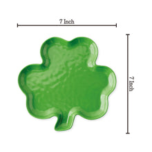 Load image into Gallery viewer, Gourmet Art 4-Piece Shamrocks 7&quot; Melamine Plate