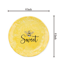 Load image into Gallery viewer, Gourmet Art 4-Piece Sweet Bee 6&quot; Melamine Plate