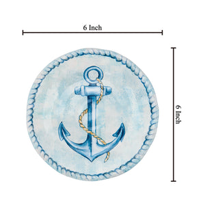 Gourmet Art 4-Piece Sail Away 6" Melamine Plate