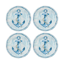 Load image into Gallery viewer, Gourmet Art 4-Piece Sail Away 6&quot; Melamine Plate