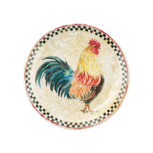 Load image into Gallery viewer, Gourmet Art 4-Piece Country Rooster 6&quot; Melamine Plate
