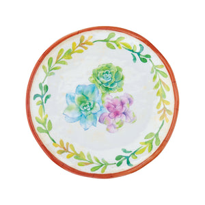 Gourmet Art 4-Piece Sweet Succulents Melamine 6" Plate