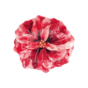 Gourmet Art 4-Piece Poinsettias 6" Melamine Plate