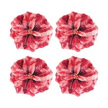 Load image into Gallery viewer, Gourmet Art 4-Piece Poinsettias 6&quot; Melamine Plate
