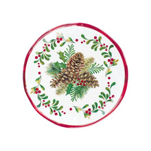 Load image into Gallery viewer, Gourmet Art 4-Piece Pinecones 6&quot; Melamine Plate