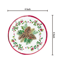 Load image into Gallery viewer, Gourmet Art 4-Piece Pinecones 6&quot; Melamine Plate