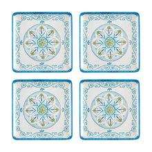 Load image into Gallery viewer, Gourmet Art 4-Piece Jewel Medallion 5 7/8&quot; Melamine Plate