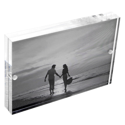 Acrylic 4 x 6 Magnetic Block Picture Frames