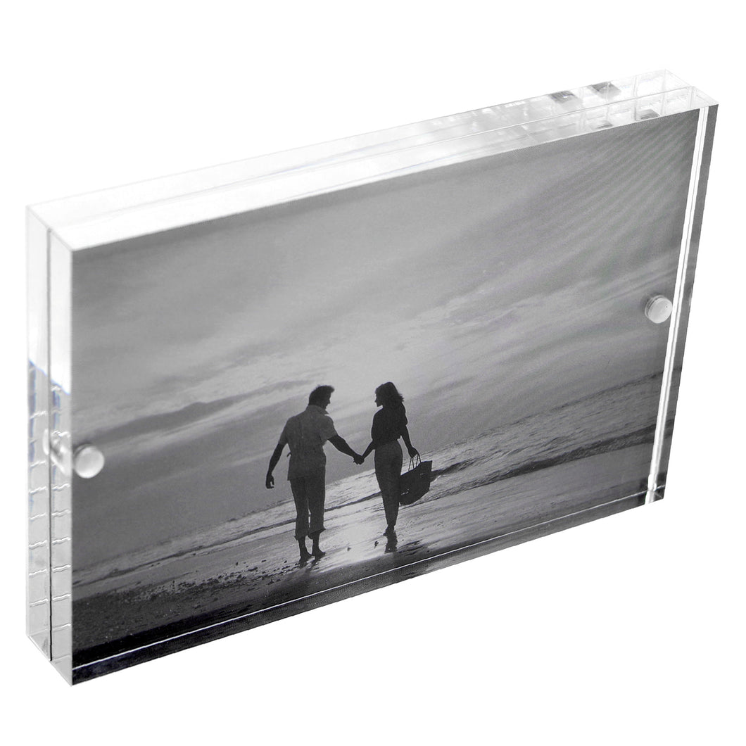 Acrylic 4 x 6 Magnetic Block Picture Frames