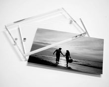 Load image into Gallery viewer, Acrylic 4 x 6 Magnetic Block Picture Frames