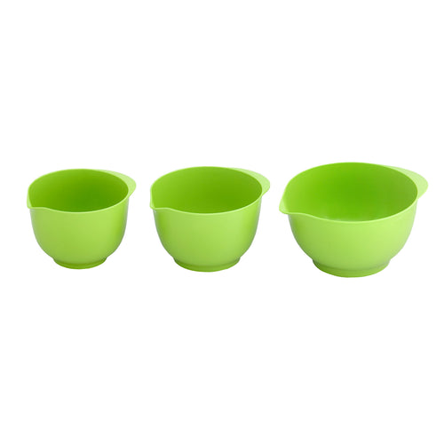 Gourmet Art 3-Piece Melamine Nesting Bowl, Green