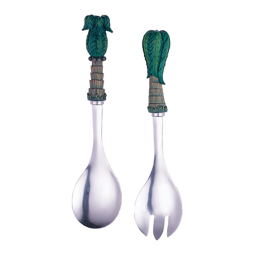 Gourmet Art 2-Piece Palm Tree Resin Salad Server