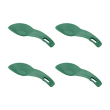 Load image into Gallery viewer, Gourmet Art 4-Piece Silicone Spoon Rest Set, Green