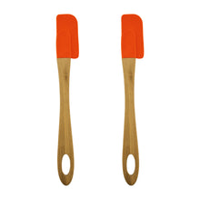 Load image into Gallery viewer, Gourmet Art 2-Piece Silicone Small Spatula, Orange