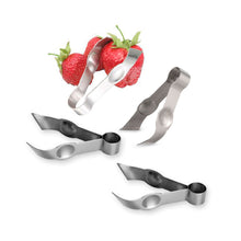 Load image into Gallery viewer, Supreme Stainless Steel 4-Piece Strawberry Huller