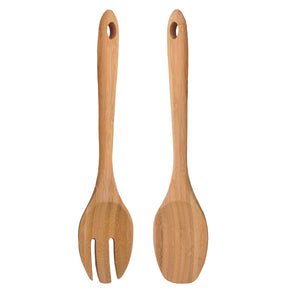 Gourmet Art 2-Piece Bamboo 12" Salad Server