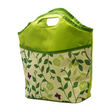 Load image into Gallery viewer, Gourmet Art Lunch Tote, Green Leaves