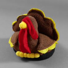 Load image into Gallery viewer, Drinkwear 4-Piece Turkey Plush Slipper Coaster