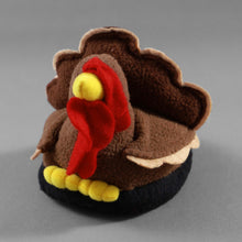 Load image into Gallery viewer, Drinkwear 4-Piece Turkey Plush Slipper Coaster