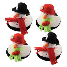 Load image into Gallery viewer, Drinkwear 4-Piece Snowies Plush Coaster