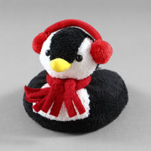 Load image into Gallery viewer, Drinkwear 4-Piece Penguin Plush Coaster
