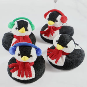 Drinkwear 4-Piece Penguin Plush Coaster