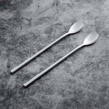 Load image into Gallery viewer, Supreme Stainless Steel 2-Piece Round Handle Ice Tea Spoon