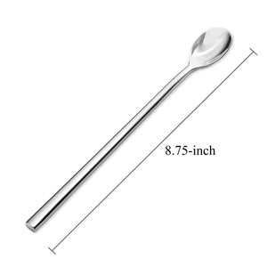 Supreme Stainless Steel 2-Piece Round Handle Ice Tea Spoon