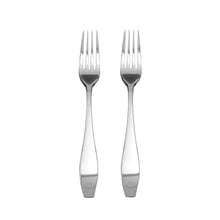 Load image into Gallery viewer, Supreme Stainless Steel 2-Piece Square-Off Oval Edge Dessert Fork