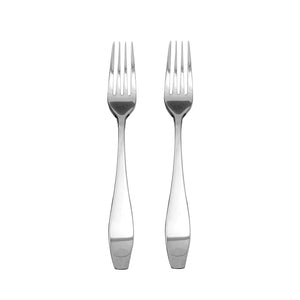 Supreme Stainless Steel 2-Piece Square-Off Oval Edge Dessert Fork