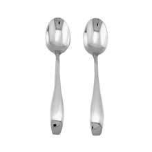 Load image into Gallery viewer, Supreme Stainless Steel 2-Piece Square-Off Oval Edge Tea Spoon