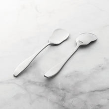 Load image into Gallery viewer, Supreme Stainless Steel 2-Piece Square-Off Oval Edge Yogurt Spoon