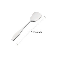 Load image into Gallery viewer, Supreme Stainless Steel 2-Piece Square-Off Oval Edge Yogurt Spoon