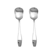 Load image into Gallery viewer, Supreme Stainless Steel 2-Piece Square-Off Oval Edge Yogurt Spoon