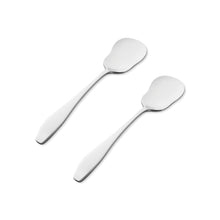 Load image into Gallery viewer, Supreme Stainless Steel 2-Piece Square-Off Oval Edge Yogurt Spoon