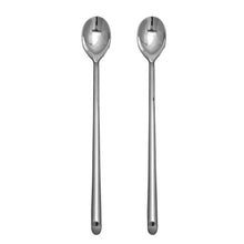Load image into Gallery viewer, Supreme Stainless Steel 2-Piece Beveled Edge Ice Tea Spoon