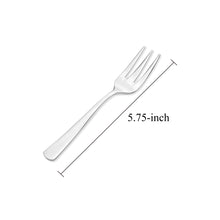 Load image into Gallery viewer, Supreme Stainless Steel 2-Piece Square Edge Dessert Fork