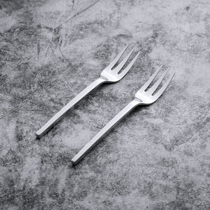 Supreme Stainless Steel 2-Piece Square Handle Dessert Fork