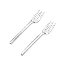 Load image into Gallery viewer, Supreme Stainless Steel 2-Piece Square Handle Dessert Fork