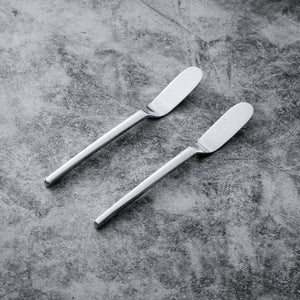 Supreme Stainless Steel 2-Piece Square Handle Cheese Spreader