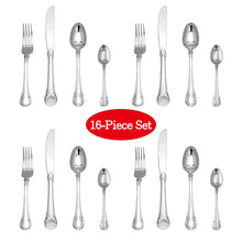 Load image into Gallery viewer, Supreme Stainless Steel 16-Piece Flatware Set, Classic