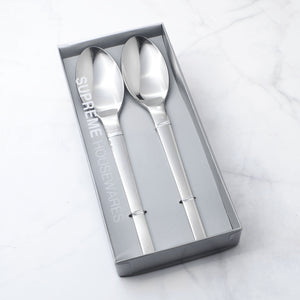 Supreme Stainless Steel 2-Piece Round Edge Serving Spoon